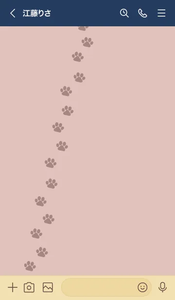 [LINE着せ替え] o99.12_ピンク ベージュ5-9の画像3