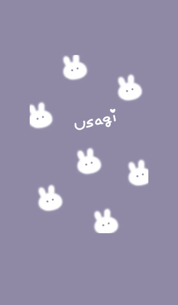 ～可愛いうさぎ♥パープル10_1～の着せ替えメイン画像
