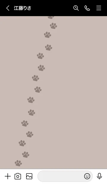 [LINE着せ替え] b99.11_ベージュ2 黒/白5-9の画像3