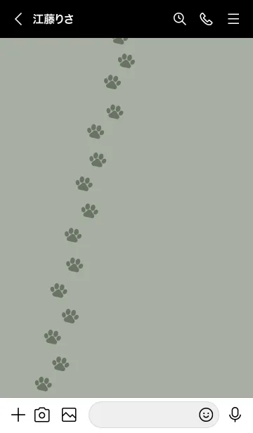 [LINE着せ替え] b99.11_スモーキーMアッシュ 黒/白5-9の画像3