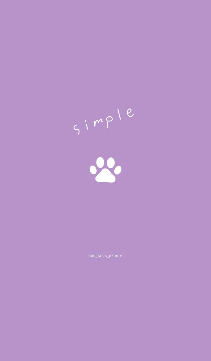 [LINE着せ替え] B99.26_パープル5-6の画像1