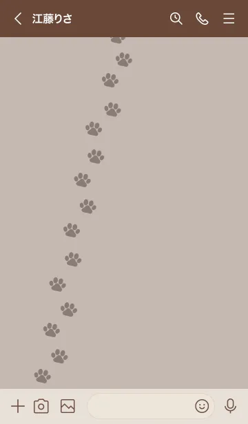 [LINE着せ替え] O99.10_ベージュ3 ブラウン2-9の画像3