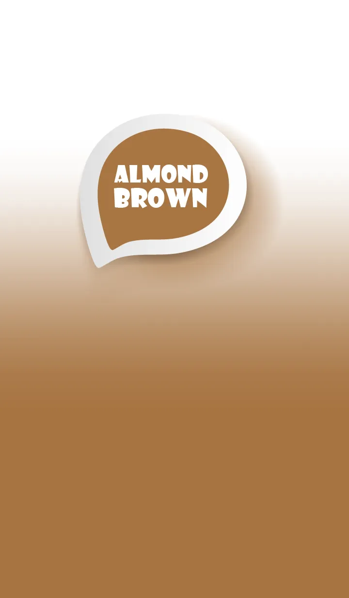 [LINE着せ替え] Almond Brown on White Theme (JP)の画像1