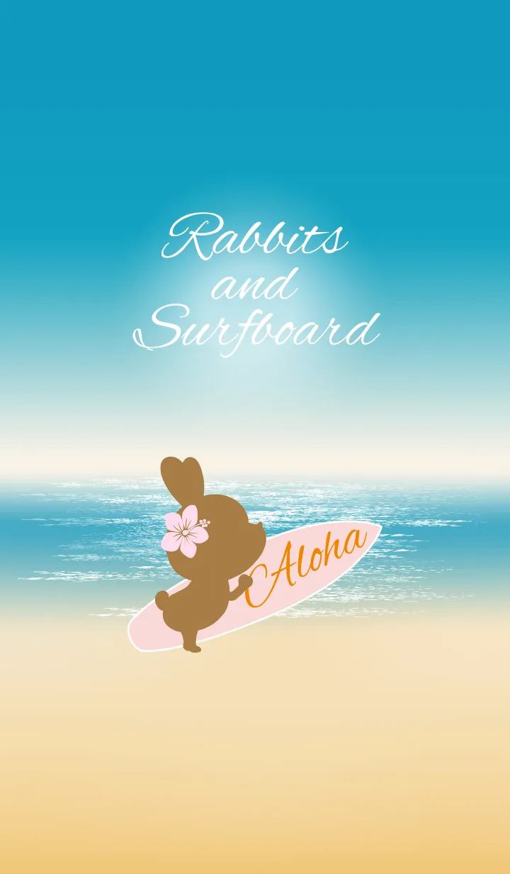 [LINE着せ替え] Rabbits and Surfboard..8の画像1
