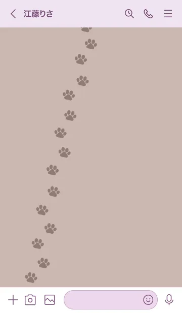 [LINE着せ替え] p01.12_ベージュ2 パープル3-3の画像3