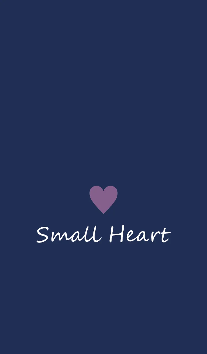 [LINE着せ替え] Small Heart *Navy Purple 7*の画像1