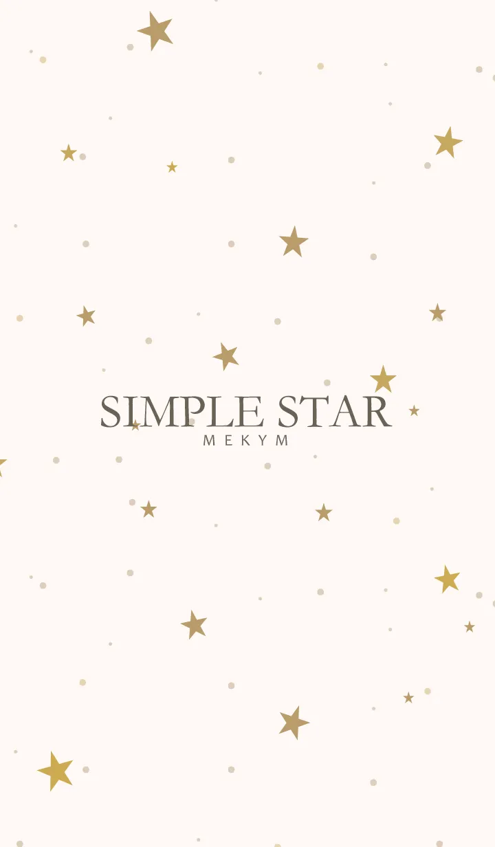 [LINE着せ替え] SIMPLE STAR-NATURAL YELLOW 15の画像1