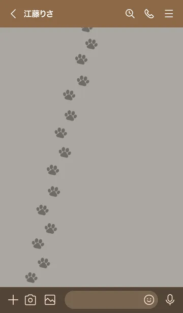 [LINE着せ替え] c01.11_スモーキーアッシュ ブラウン3-3の画像3