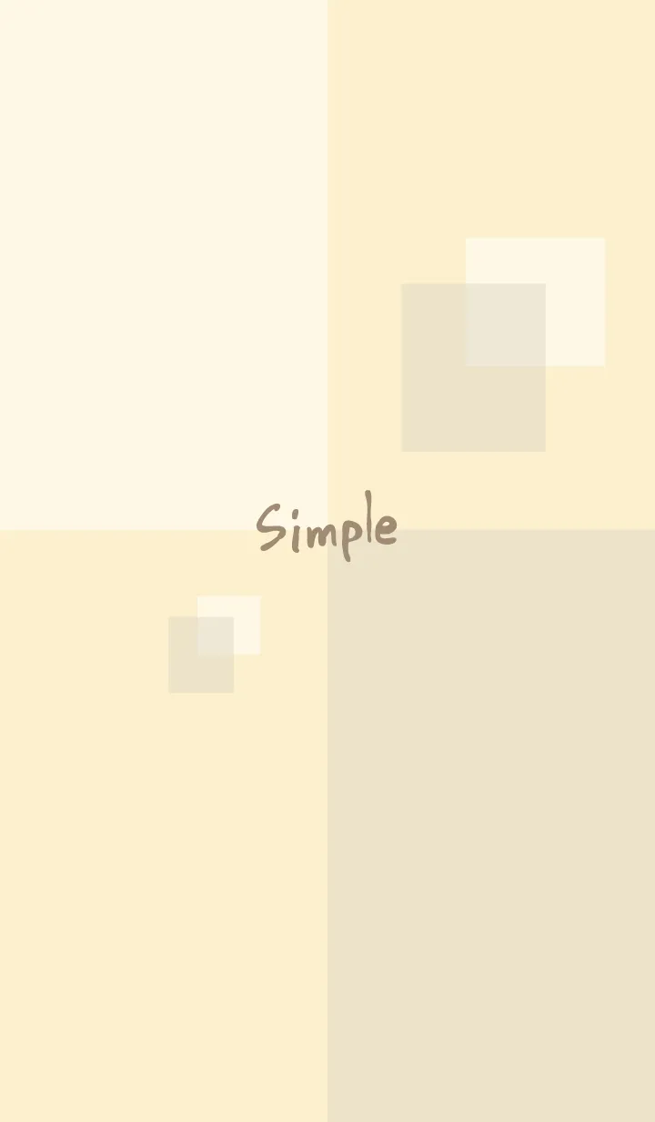 [LINE着せ替え] 白とベージュの四角25の画像1