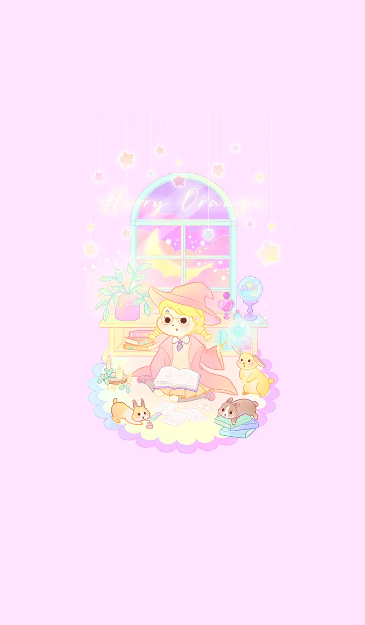 [LINE着せ替え] マジックオレンジとバニーフレンズの画像1