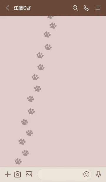 [LINE着せ替え] P01.10_ピンク ブラウン2-3の画像3