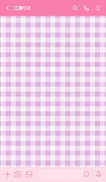 [LINE着せ替え] ザ ハート チェック 83の画像3