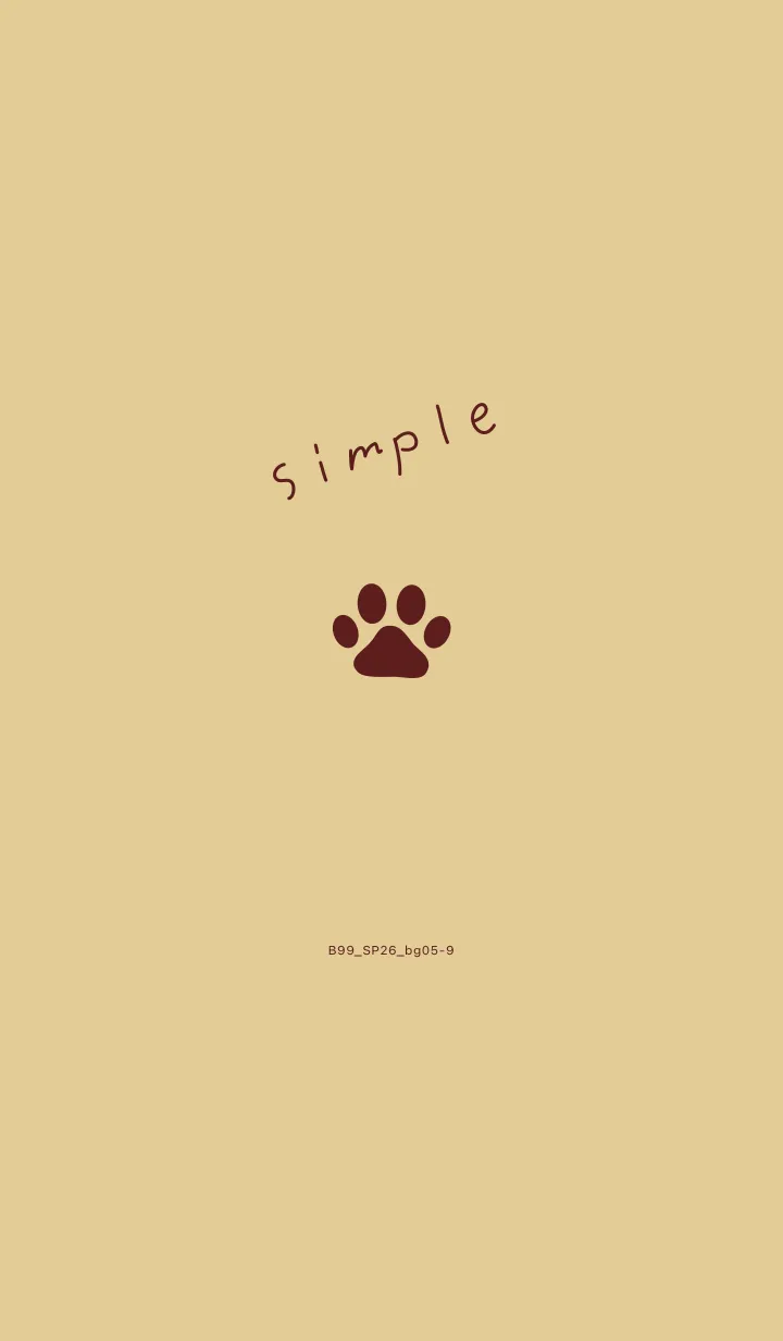 [LINE着せ替え] B99.26_ベージュ5-9の画像1