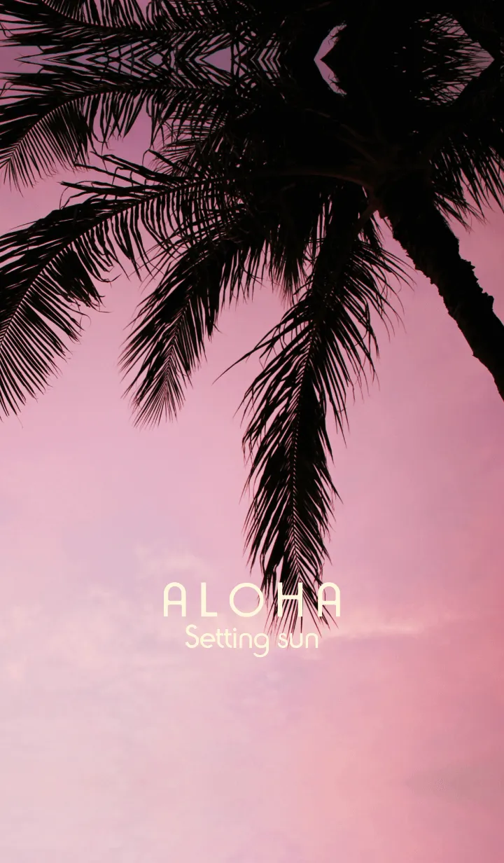 [LINE着せ替え] ALOHA Setting sun..8の画像1
