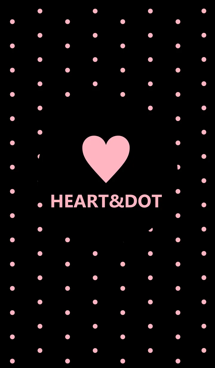 [LINE着せ替え] HEART&DOT *BLACK PINK 3*の画像1