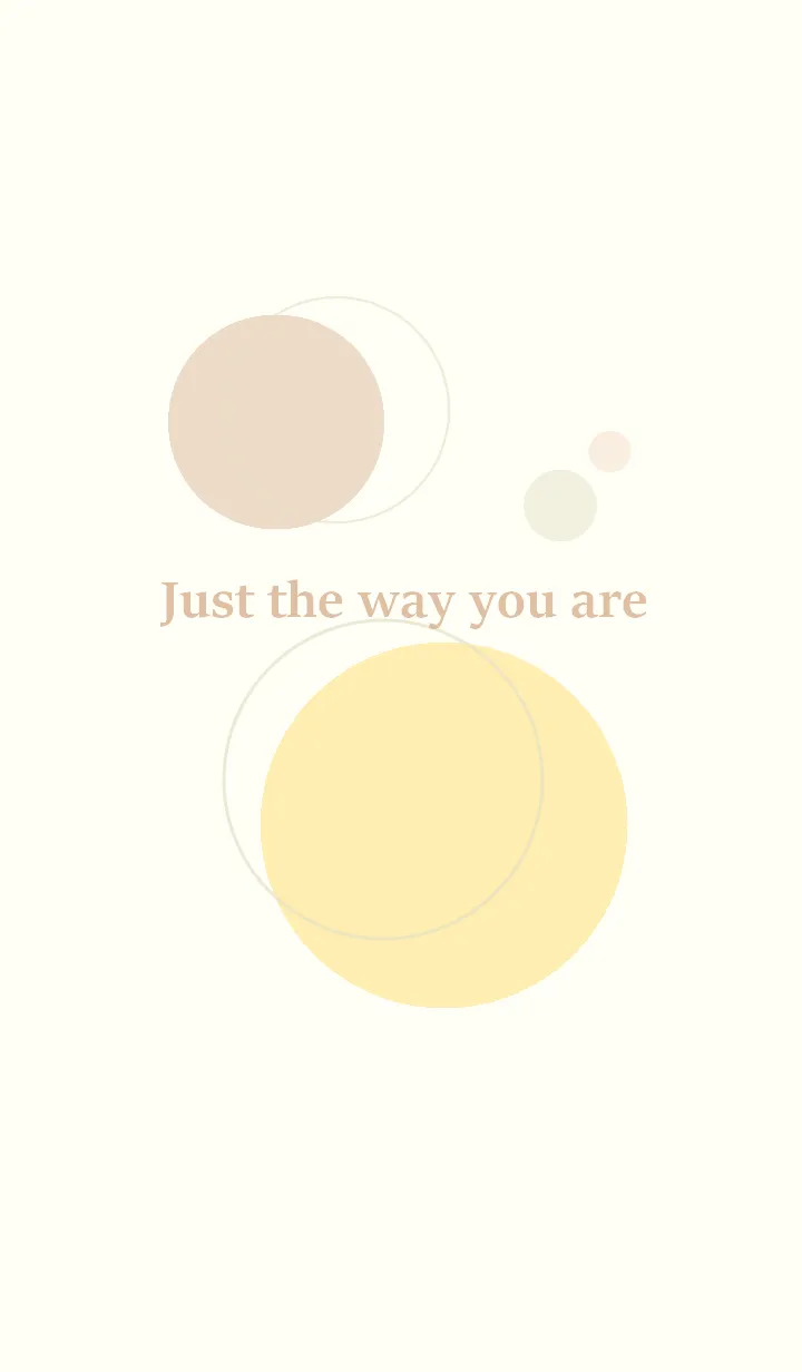 [LINE着せ替え] Just the way you are (yellow beige)の画像1