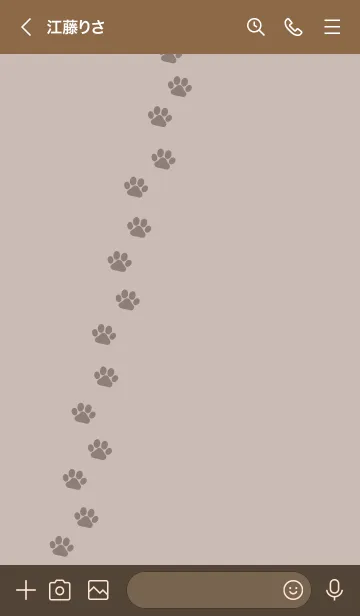 [LINE着せ替え] c01.11_ベージュ2 ブラウン3-6の画像3