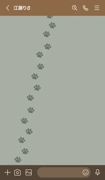 [LINE着せ替え] c01.11_スモーキーMアッシュ ブラウン3-6の画像3