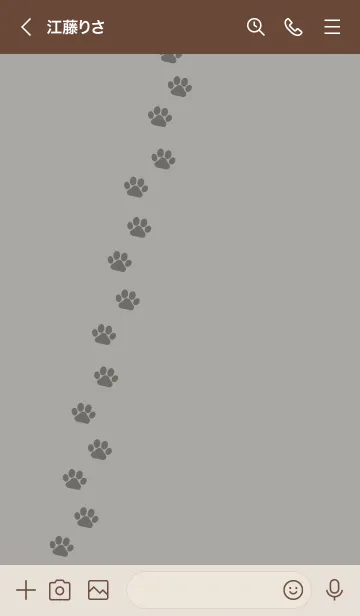 [LINE着せ替え] P01.10_スモーキーアッシュ ブラウン2-6の画像3