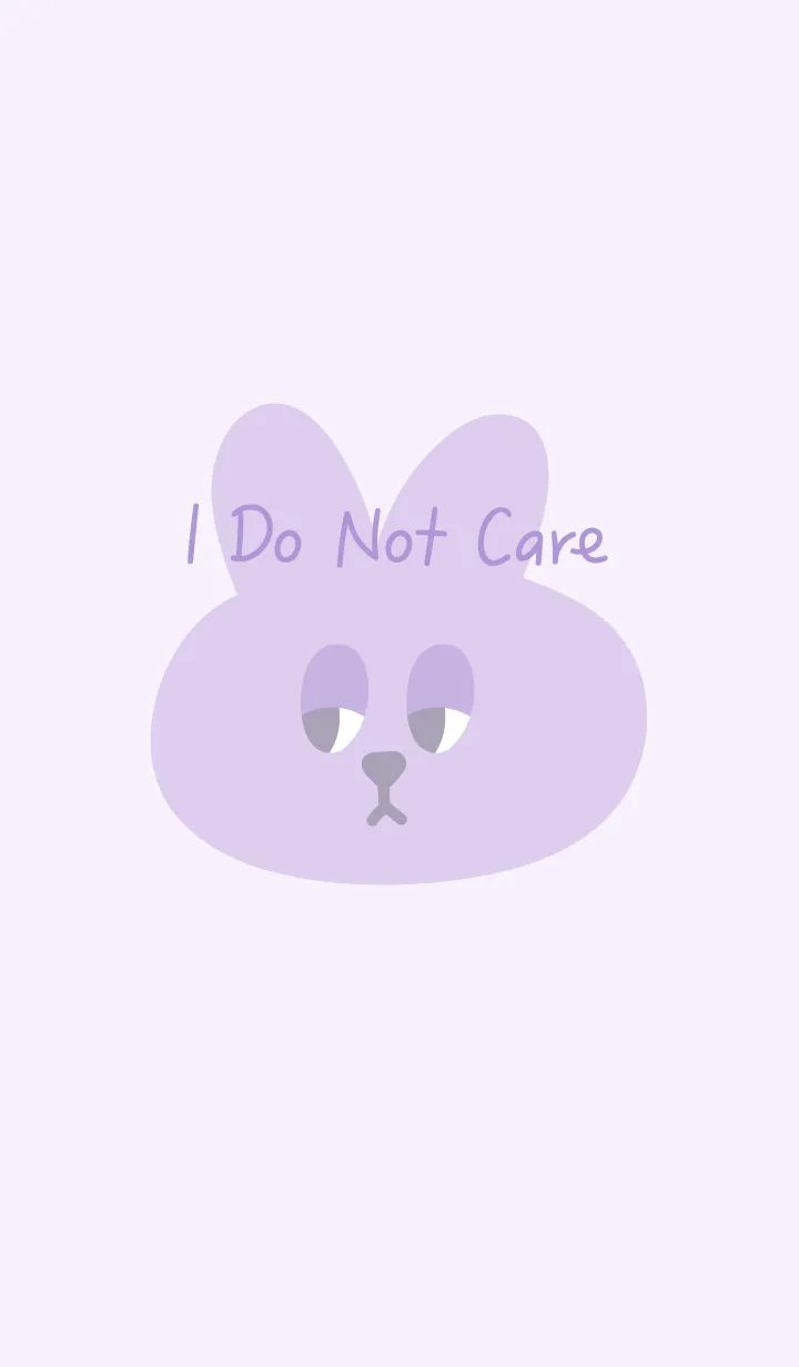 [LINE着せ替え] I Do Not Care - Purple Versionの画像1