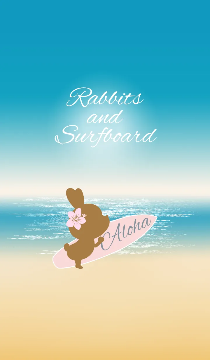 [LINE着せ替え] Rabbits and Surfboard..10の画像1