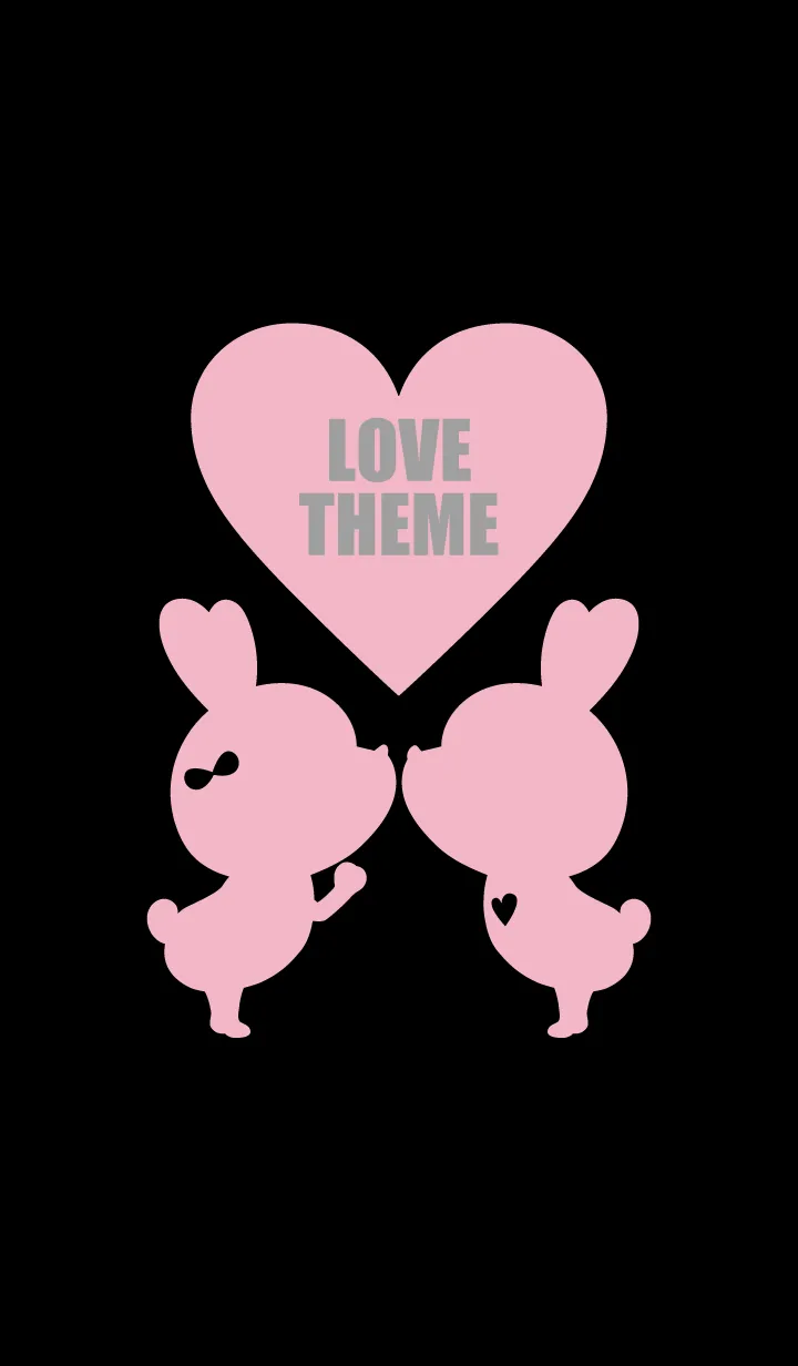 [LINE着せ替え] LOVE THEME BLACK & PINK..29の画像1