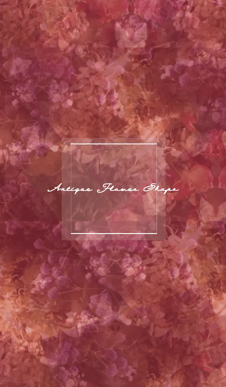 [LINE着せ替え] Antique Flower Shops -rose pink-の画像1