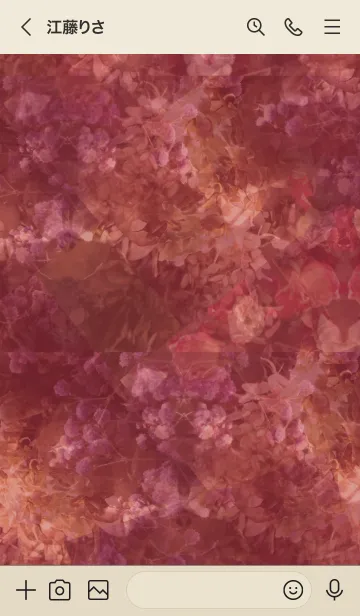 [LINE着せ替え] Antique Flower Shops -rose pink-の画像3