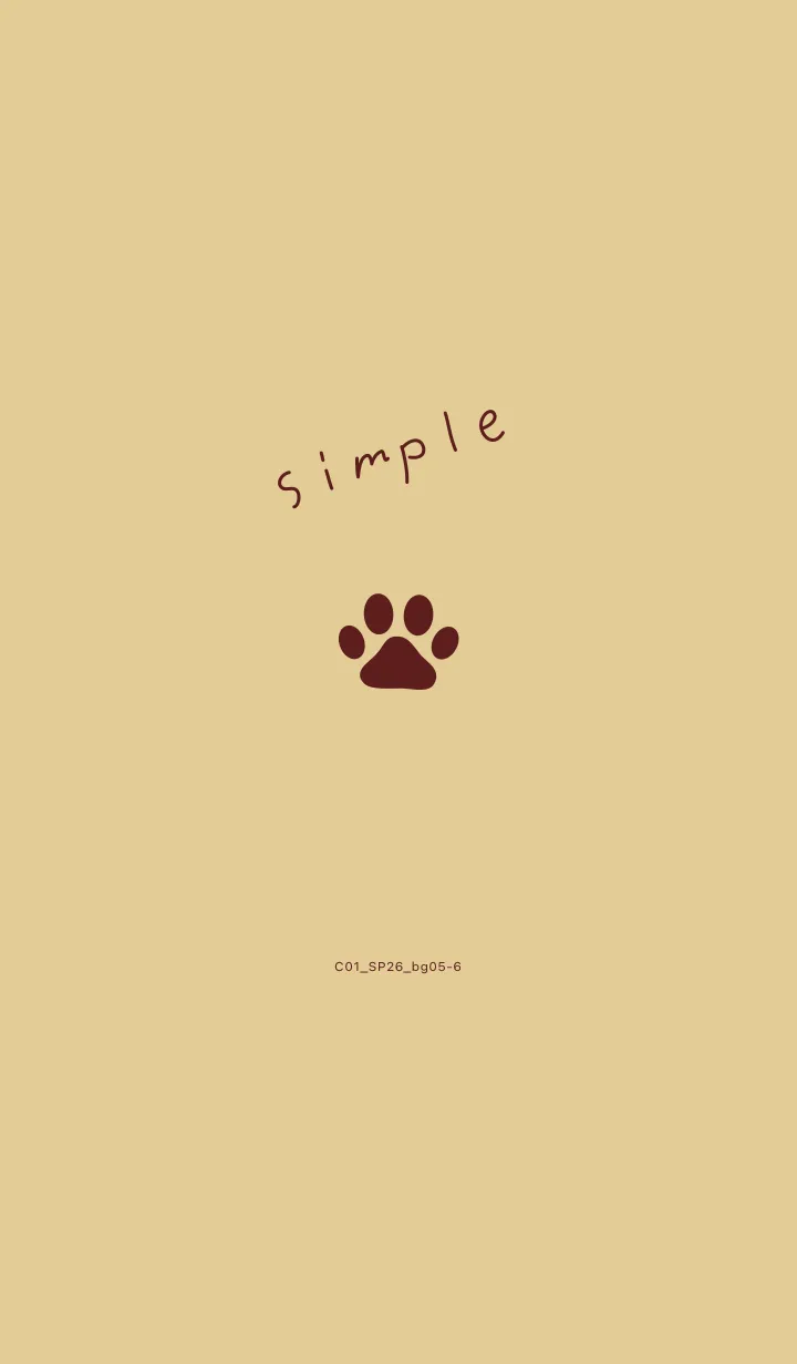 [LINE着せ替え] C01.26_ベージュ5-6の画像1