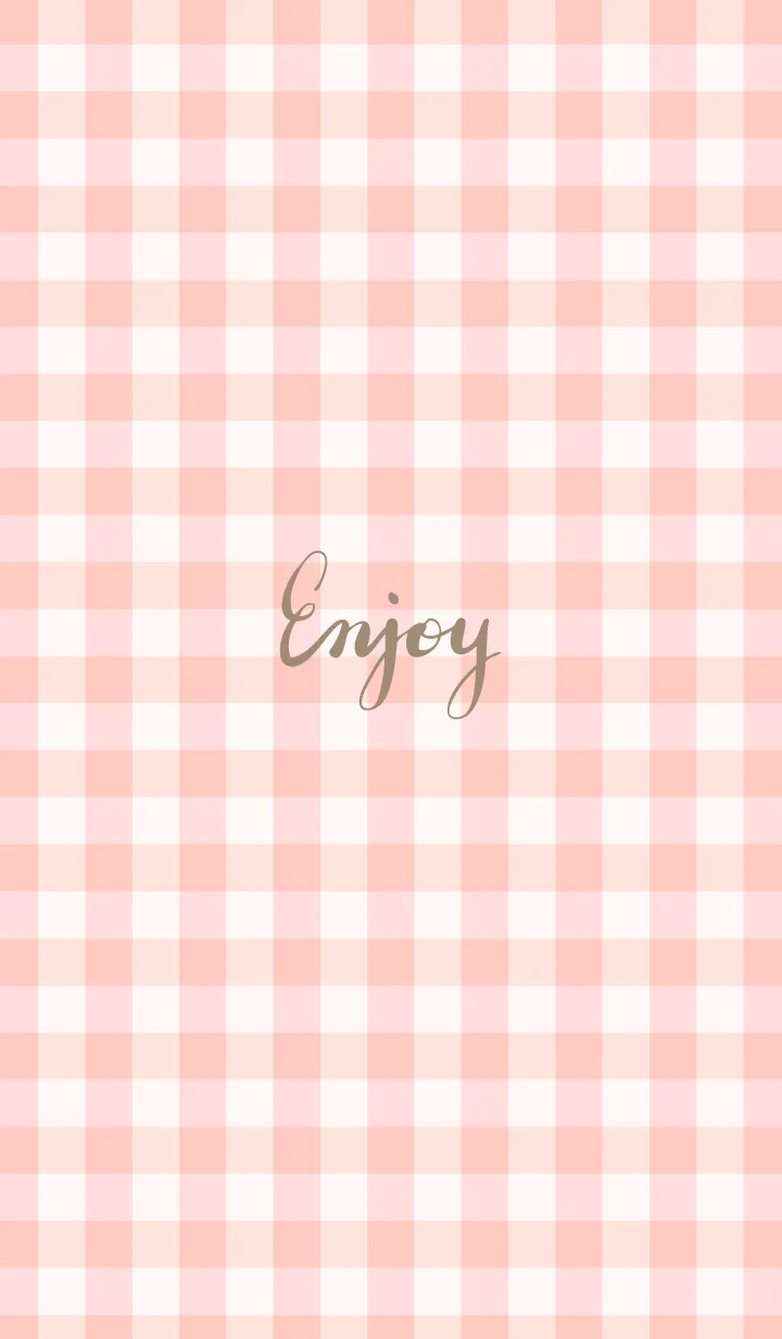 [LINE着せ替え] ギンガムチェック ピンク5の画像1