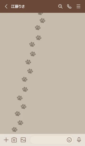 [LINE着せ替え] P01.10_ベージュ4 ブラウン2-9の画像3