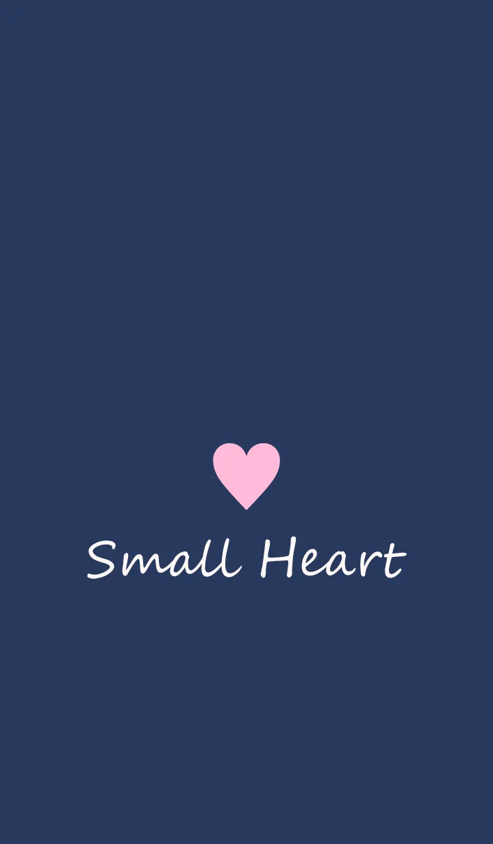 [LINE着せ替え] Small Heart *Navy+Pink 22*の画像1