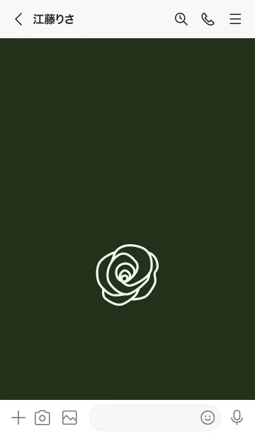 [LINE着せ替え] シンプル ローズ 63の画像3