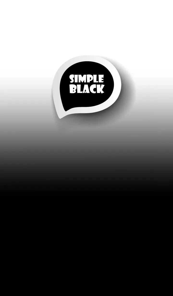 [LINE着せ替え] Black on White Theme (JP)の画像1