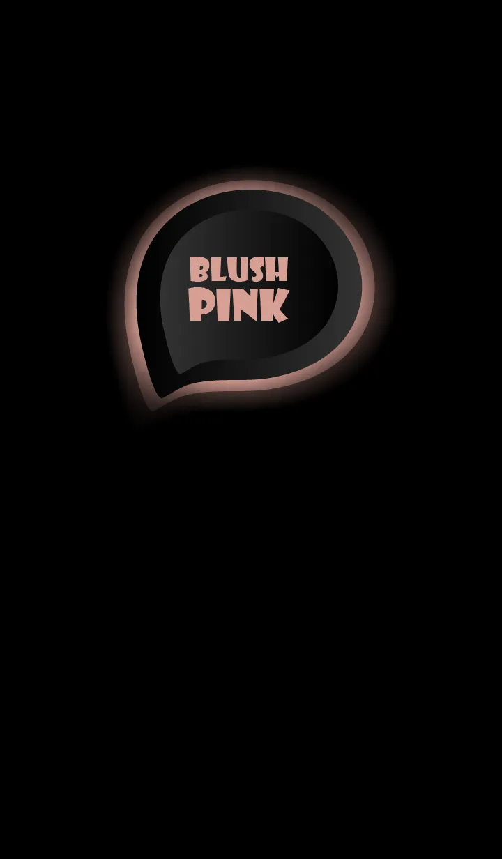 [LINE着せ替え] Blush Pink on Black Theme (JP)の画像1