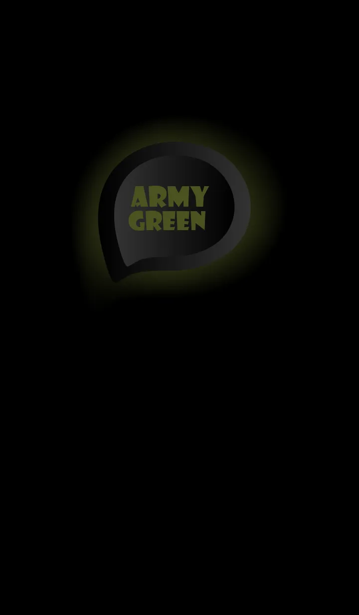 [LINE着せ替え] Army Green With Black Theme (JP)の画像1