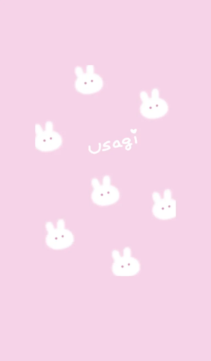 [LINE着せ替え] ～可愛いうさぎ♥ピンク27_1～の画像1