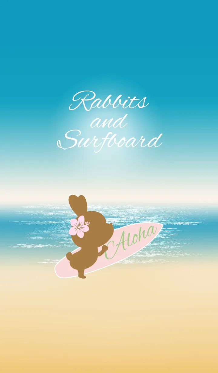 [LINE着せ替え] Rabbits and Surfboard..12の画像1