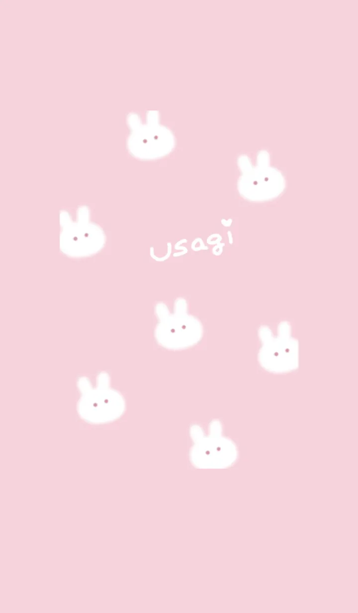 [LINE着せ替え] ～可愛いうさぎ♥ピンク28_1～の画像1