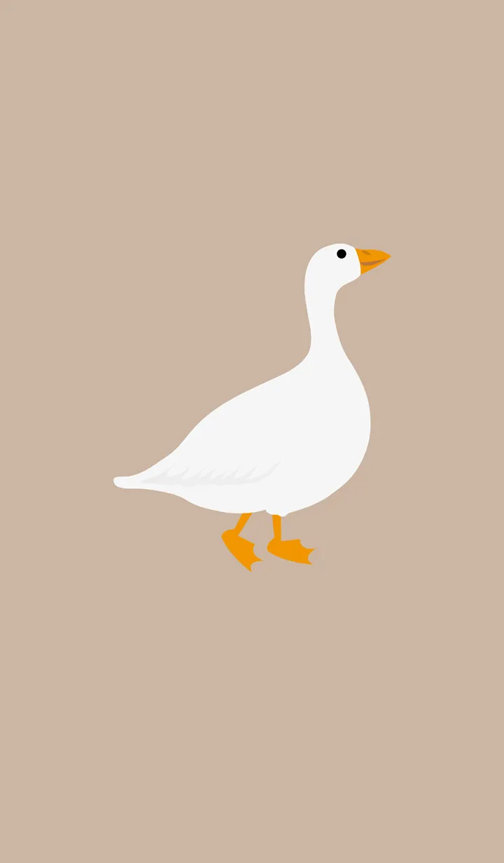 [LINE着せ替え] ドワーフガチョウ！かわいい（奶茶色）の画像1