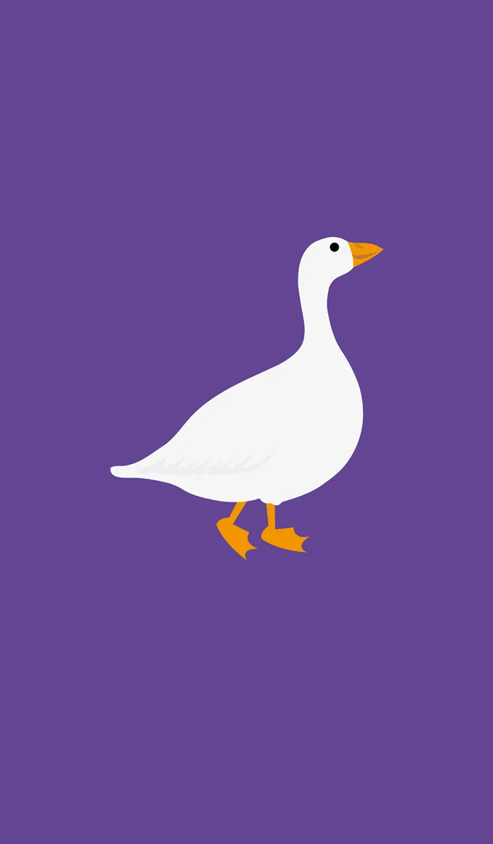 [LINE着せ替え] ドワーフガチョウ！とてもかわいい（紫の）の画像1