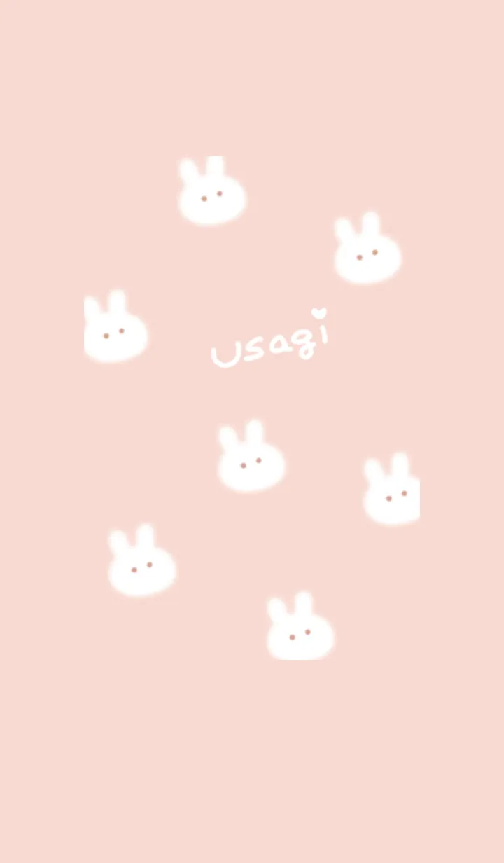 [LINE着せ替え] ～可愛いうさぎ♥オレンジ30_1～の画像1