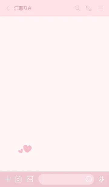 [LINE着せ替え] ハートのらくがき(くすみピンク)の画像3