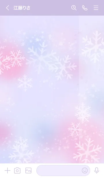 [LINE着せ替え] Yumekawa skin -snow.*の画像3