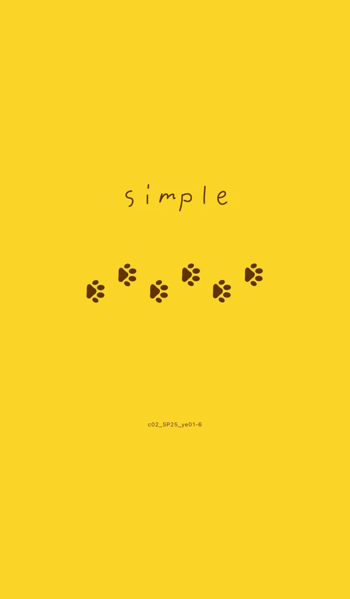 [LINE着せ替え] c02.25.イエロー1-6の画像1