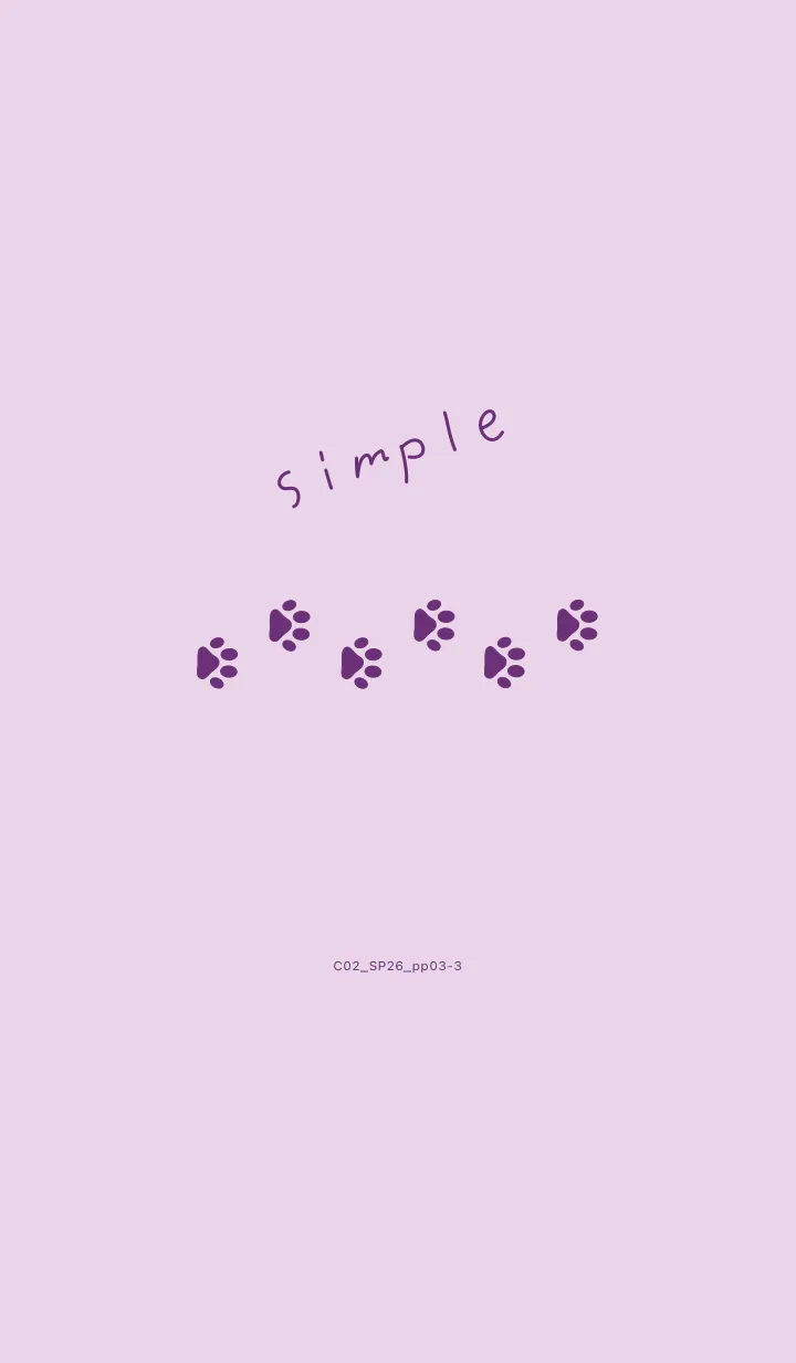 [LINE着せ替え] C02.26_パープル3-3の画像1