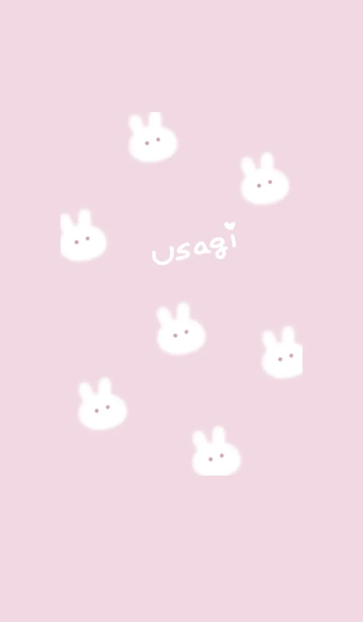 [LINE着せ替え] ～可愛いうさぎ♥ピンク35_1～の画像1