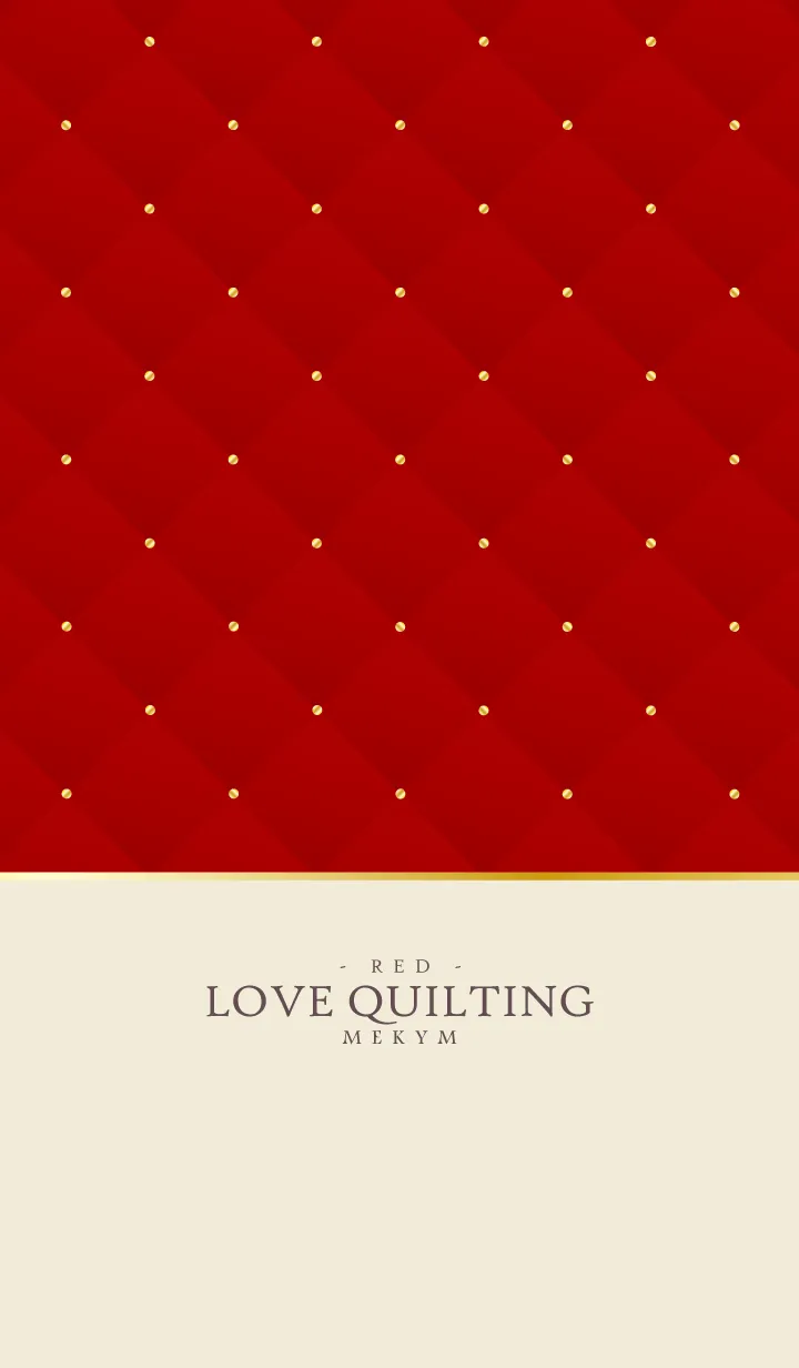 [LINE着せ替え] LOVE QUILTING-RED 5の画像1