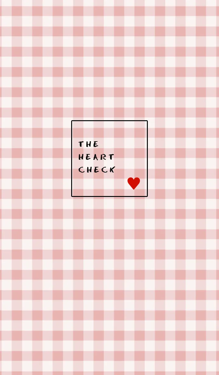 [LINE着せ替え] ザ ハート チェック 85の画像1