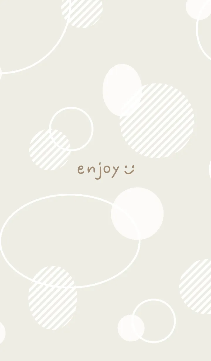 [LINE着せ替え] 白いおしゃれな丸29の画像1